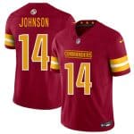 Washington Commanders #14 Josh Johnson Burgundy 2025 Draft F.U.S.E. Vapor Limited Football Stitched Jersey