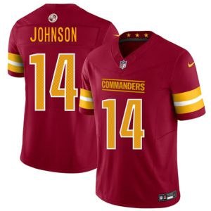 Washington Commanders #14 Josh Johnson Burgundy 2025 Draft F.U.S.E. Vapor Limited Football Stitched Jersey
