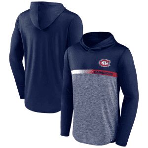 Montreal Canadiens Navy Podium Defender Pullover Hoodie