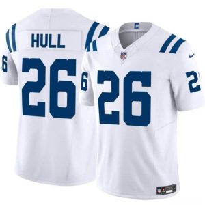 Indianapolis Colts #26 Evan Hull White 2024 F.U.S.E. Vapor Limited Stitched Jersey