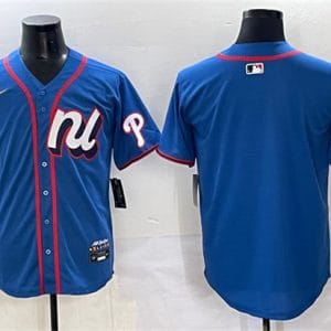 National League Philadelphia Phillies Blank Blue 2025 All-Star Edition Limited Stitched Jersey