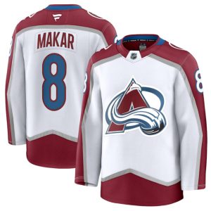 Colorado Avalanche #8 Cale Makar White 2024-25 Away Stitched Jersey