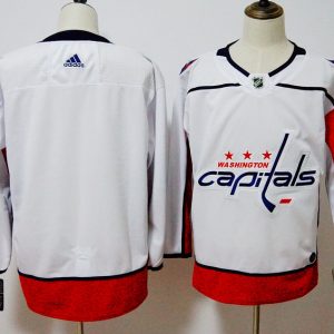 Washington Capitals White Stitched Adidas Jersey