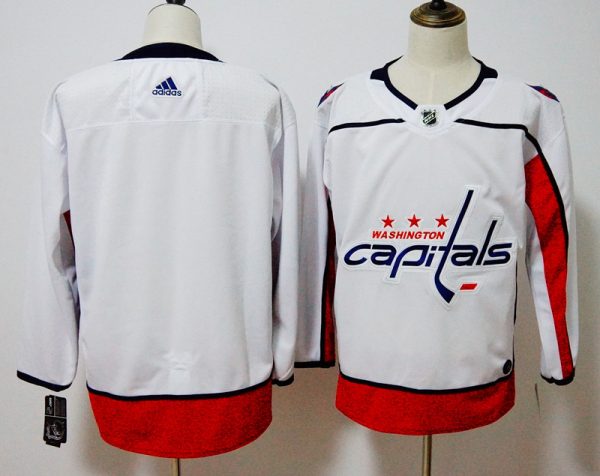 Washington Capitals White Stitched Adidas Jersey