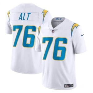Los Angeles Chargers #76 Joe Alt White Vapor Limited Stitched Jersey