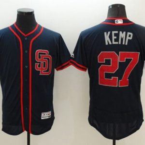 Padres #27 Matt Kemp Navy Blue Fashion Stars Stripes Flexbase Authentic Stitched Jersey