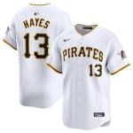 Pittsburgh Pirates #13 Ke'Bryan Hayes White Home Limited Stitched Jersey