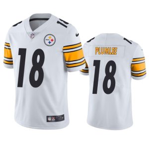 Pittsburgh Steelers #18 John Rhys Plumlee White Vapor Untouchable Limited Stitched Jersey