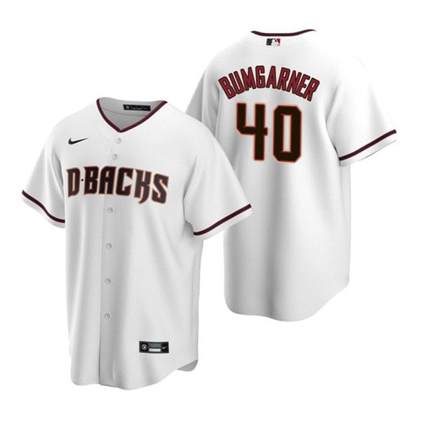 Arizona Diamondbacks #40 Madison Bumgarner White Cool Base Stitched Jersey