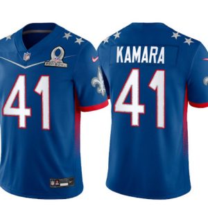 New Orleans Saints #41 Alvin Kamara 2022 Royal Pro Bowl Stitched Jersey