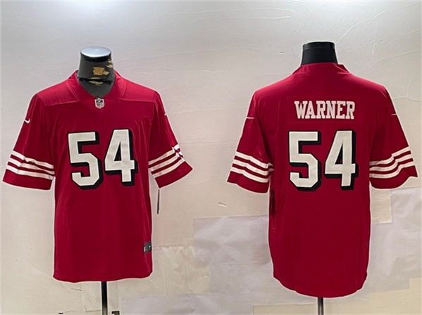 San Francisco 49ers #54 Fred Warner Red Vapor Untouchable Limited Stitched Jersey