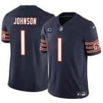 Chicago Bears #1 Jaylon Johnson Navy 2024 F.U.S.E. With 1-Star C Patch Vapor Untouchable Limited Stitched Jersey