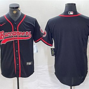 Tampa Bay Buccaneers Blank Black Cool Base Stitched Jersey