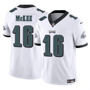Philadelphia Eagles #16 Tanner McKee White 2024 F.U.S.E. Vapor Untouchable Limited Stitched Jersey