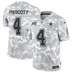 Dallas Cowboys #4 Dak Prescott Arctic Camo 2024 F.U.S.E. Salute To Service Limited Stitched Jersey
