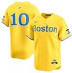 Boston Red Sox #10 Trevor Story Gold City Connect Stitched Jersey
