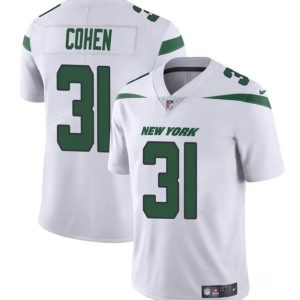 New York Jets #31 Tarik Cohen White Vapor Untouchable Limited Stitched Jersey