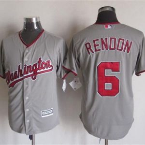 Nationals #6 Anthony Rendon Grey New Cool Base Stitched Jersey