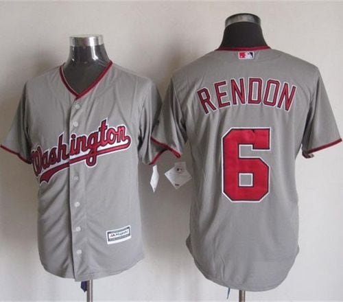 Nationals #6 Anthony Rendon Grey New Cool Base Stitched Jersey