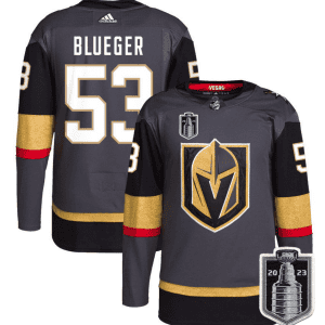 Vegas Golden Knights #53 Teddy Blueger Gray 2023 Stanley Cup Final Stitched Jersey