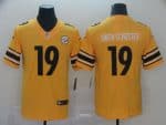 Pittsburgh Steelers #19 JuJu Smith-Schuster Gold Inverted Legend Stitched Jersey