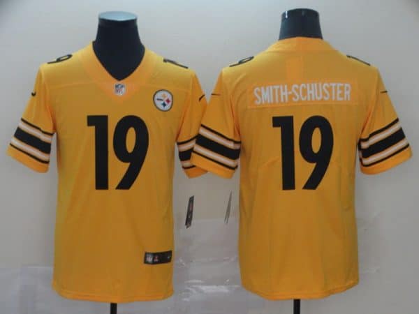 Pittsburgh Steelers #19 JuJu Smith-Schuster Gold Inverted Legend Stitched Jersey