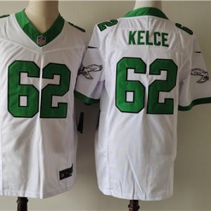 Philadelphia Eagles #62 Jason Kelce White F.U.S.E. Vapor Untouchable Stitched Jersey