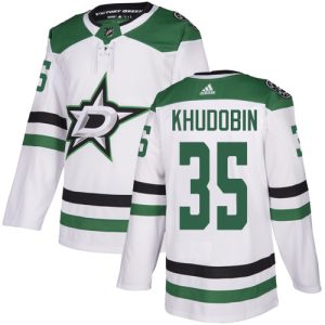 Dallas Stars #35 Anton Khudobin White Stitched Jersey