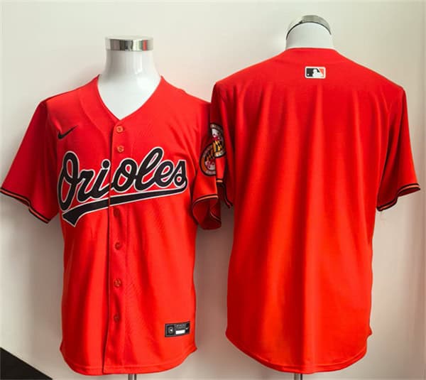 Baltimore Orioles Blank Orange Limited Stitched Jersey