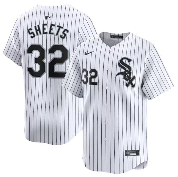 Chicago White Sox #32 Gavin Sheets White 2024 Home Limited Stitched Jersey