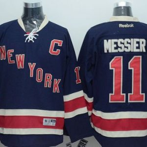 Rangers #11 Mark Messier Dark Blue Third Stitched Jersey