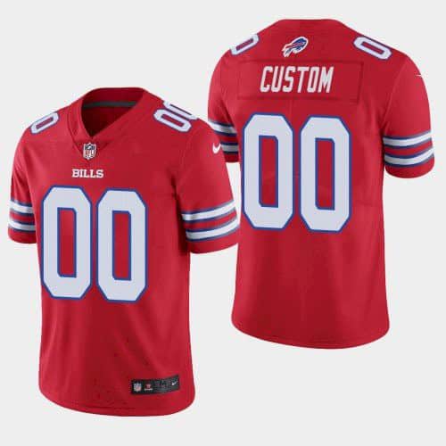Buffalo Bills Customized Custom Red Limited Stitched Jersey