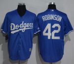 Dodgers #42 Jackie Robinson Blue New Cool Base Stitched Jersey