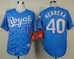Royals #40 Kelvin Herrera Light Blue Alternate Cool Base Stitched Jersey