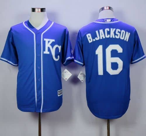 Royals #16 Bo Jackson Blue Alternate 2 New Cool Base Stitched Jersey