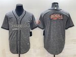 Cincinnati Bengals Gray Team Big Logo With Patch Cool Base Stitched Jersey
