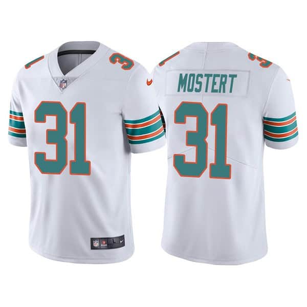 Miami Dolphins #31 Raheem Mostert White Color Rush Limited Stitched Football Jersey