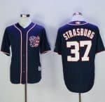 Nationals #37 Stephen Strasburg Navy Blue New Cool Base Stitched Jersey