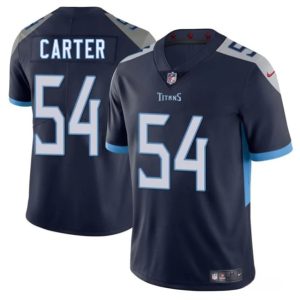 Tennessee Titans #54 Lorenzo Carter Navy 2025 Vapor Untouchable Stitched Jersey