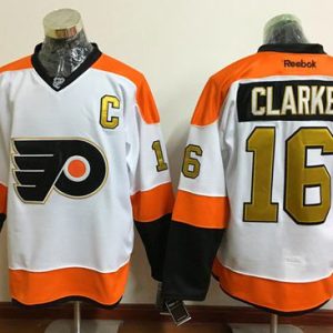 Flyers #16 Bobby Clarke White 3rd Stitched Jersey