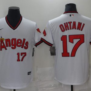 Los Angeles Angels #17 Shohei Ohtani White Cool Base Stitched Baseball Jersey