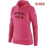 Nike Atlanta Falcons Heart Soul Pullover Hoodie Pink