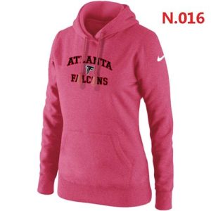 Nike Atlanta Falcons Heart Soul Pullover Hoodie Pink