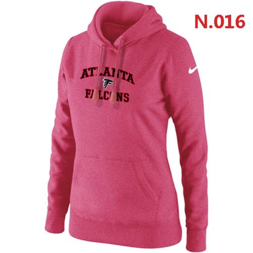 Nike Atlanta Falcons Heart Soul Pullover Hoodie Pink