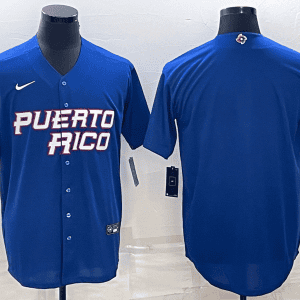 Puerto Rico Blank 2023 Royal World Classic Stitched Jersey