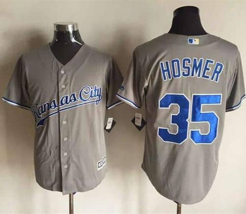 Royals #35 Eric Hosmer New Grey Cool Base Stitched Jersey