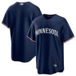 Minnesota Twins Blank Navy Cool Base Stitched Jersey