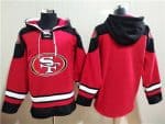 San Francisco 49ers Blank Red All Stitched Sweatshirt Hoodie