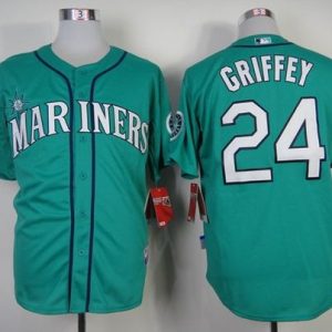 Mariners #24 Ken Griffey Green Alternate Cool Base Stitched Jersey