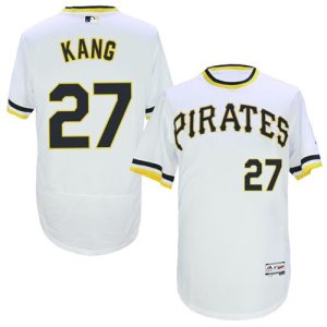 Pirates #27 Jung-Ho Kang White Flexbase Authentic Collection Cooperstown Stitched Jersey
